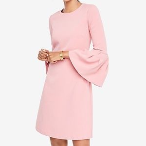 Ann Taylor Petite Bell Sleeve Flare Dress